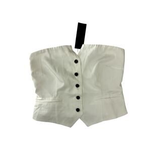 White sleeveless ECLAIR vest M